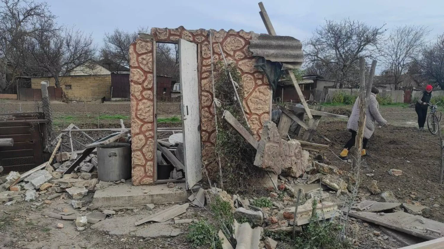 Російська армія обстріляла Херсонщину, фото: ОВА