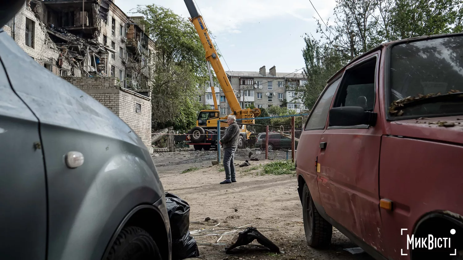 Наслідки обстрілу Миколаєва 25 травня. Фото: 